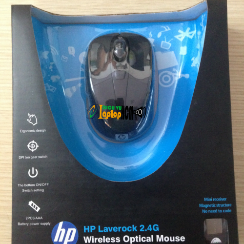 Chuột Không Dây HP Laverock 2.4G Wireless Optical Mouse Laptop